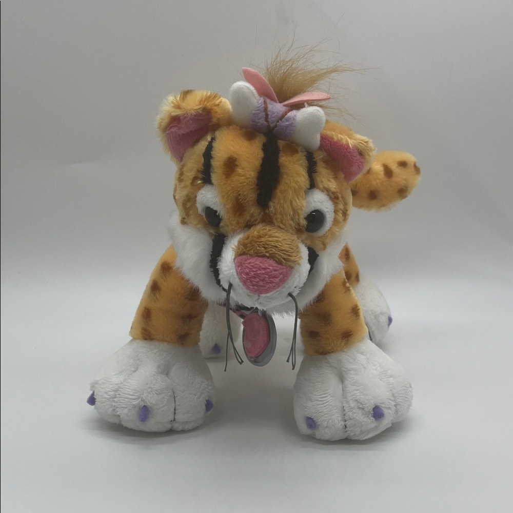 Fossil Stuffed Tiger with Pink and White Details